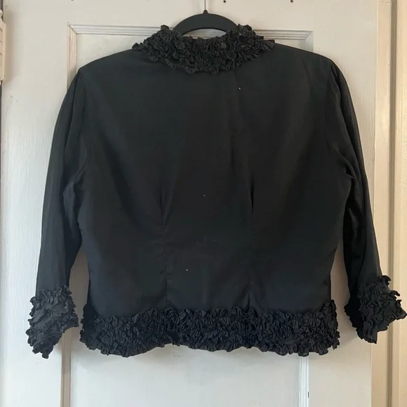 Anne Fontaine Ruffle Top, Sheer Sleeve - Picture 8 of 15